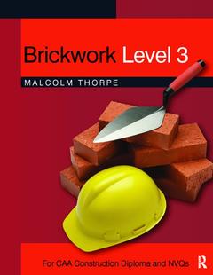 Cover of the book Brickwork level 3: for CAA construction diploma and NVQs
