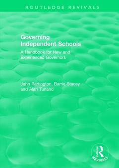 Couverture de l’ouvrage Governing Independent Schools