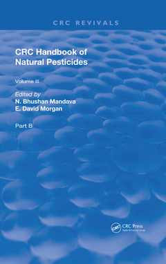 Couverture de l’ouvrage Handbook of Natural Pesticides