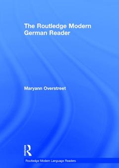 Couverture de l’ouvrage The Routledge Modern German Reader