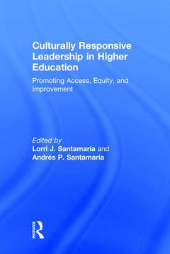 Couverture de l’ouvrage Culturally Responsive Leadership in Higher Education