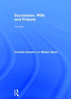 Cover of the book Succession, Wills and Probate