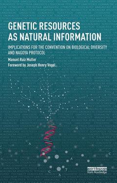 Couverture de l’ouvrage Genetic Resources as Natural Information