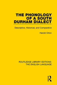 Cover of the book The Phonology of a South Durham Dialect