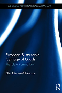 Couverture de l’ouvrage European Sustainable Carriage of Goods