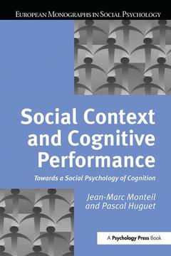 Cover of the book Social Context and Cognitive Performance
