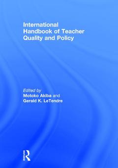 Couverture de l’ouvrage International Handbook of Teacher Quality and Policy