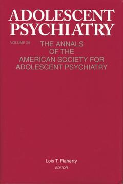 Couverture de l’ouvrage Adolescent Psychiatry, V. 29