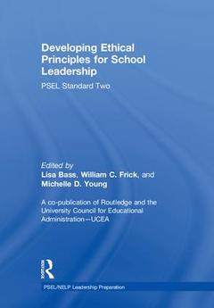 Couverture de l’ouvrage Developing Ethical Principles for School Leadership