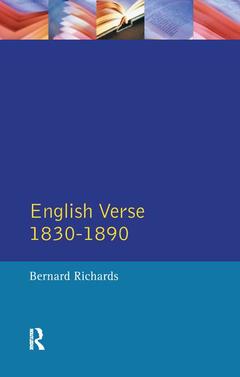 Couverture de l’ouvrage English Verse 1830 - 1890