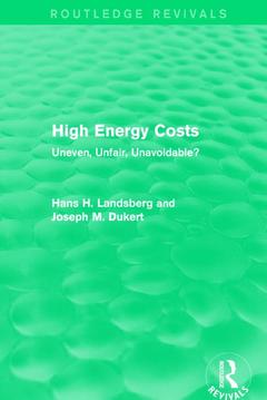 Cover of the book High Energy Costs