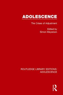 Couverture de l’ouvrage Adolescence