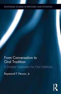 Couverture de l’ouvrage From Conversation to Oral Tradition