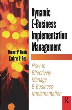 Couverture de l’ouvrage Dynamic E-Business Implementation Management