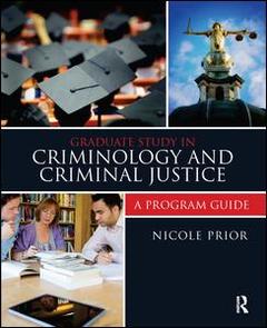 Cover of the book Graduate Study in Criminology and Criminal Justice