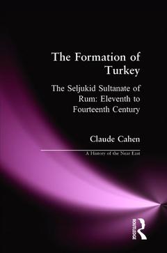 Couverture de l’ouvrage The Formation of Turkey