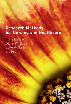 Couverture de l’ouvrage Research Methods for Nursing and Healthcare