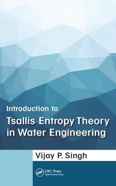 Cover of the book Introduction to Tsallis Entropy Theory in Water Engineering
