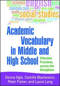 Couverture de l’ouvrage Academic Vocabulary in Middle and High School