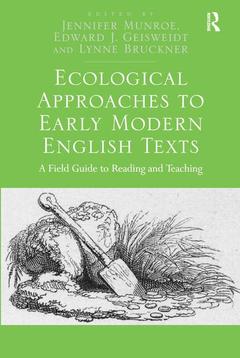 Couverture de l’ouvrage Ecological Approaches to Early Modern English Texts