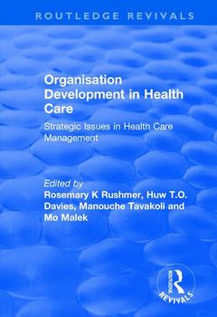Couverture de l’ouvrage Organisation Development in Health Care