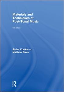 Couverture de l’ouvrage Materials and Techniques of Post-Tonal Music