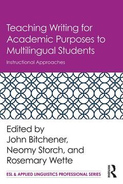 Couverture de l’ouvrage Teaching Writing for Academic Purposes to Multilingual Students