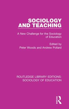 Couverture de l’ouvrage Sociology and Teaching