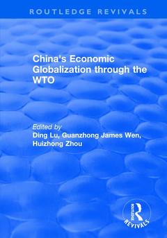 Cover of the book China's Economic Globalization through the WTO