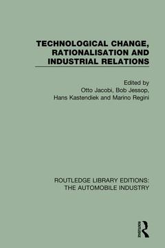 Couverture de l’ouvrage Technological Change, Rationalisation and Industrial Relations