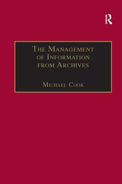Couverture de l’ouvrage The Management of Information from Archives
