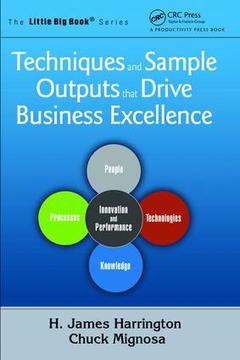 Couverture de l’ouvrage Techniques and Sample Outputs that Drive Business Excellence