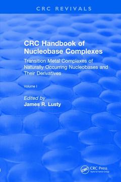 Couverture de l’ouvrage Revival: CRC Handbook of Nucleobase Complexes (1990)