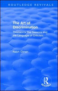 Couverture de l’ouvrage Routledge Revivals: The Art of Discrimination (1964)