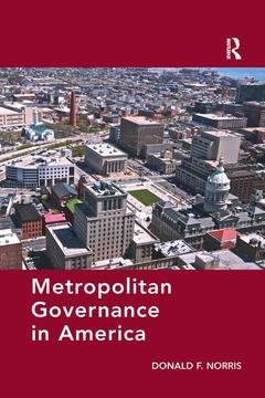 Couverture de l’ouvrage Metropolitan Governance in America
