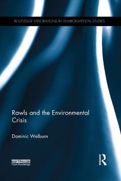 Couverture de l’ouvrage Rawls and the Environmental Crisis