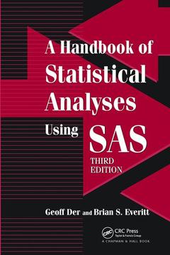 Couverture de l’ouvrage A Handbook of Statistical Analyses using SAS