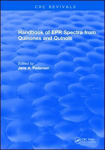 Cover of the book Handbook of EPR Spectra from Quinones and Quinols