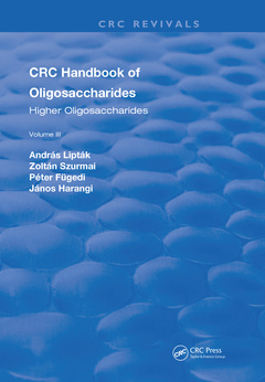 Couverture de l’ouvrage CRC Handbook of Oligosaccharides