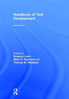 Couverture de l’ouvrage Handbook of Test Development