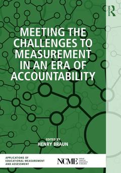 Couverture de l’ouvrage Meeting the Challenges to Measurement in an Era of Accountability
