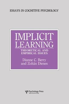 Couverture de l’ouvrage Implicit Learning