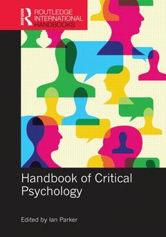 Couverture de l’ouvrage Handbook of Critical Psychology