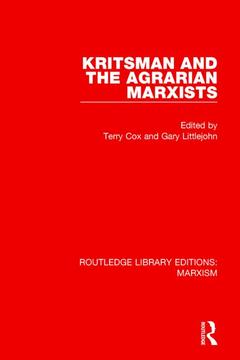 Couverture de l’ouvrage Kritsman and the Agrarian Marxists (RLE Marxism)