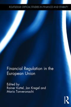 Couverture de l’ouvrage Financial Regulation in the European Union