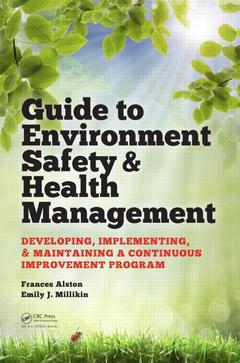 Couverture de l’ouvrage Guide to Environment Safety and Health Management