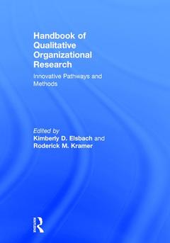 Couverture de l’ouvrage Handbook of Qualitative Organizational Research