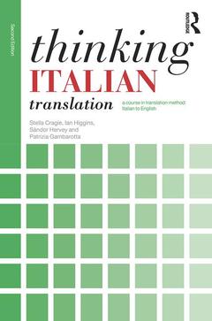 Couverture de l’ouvrage Thinking Italian Translation