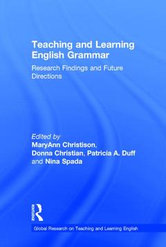 Couverture de l’ouvrage Teaching and Learning English Grammar