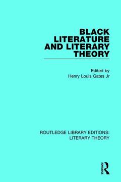 Couverture de l’ouvrage Black Literature and Literary Theory